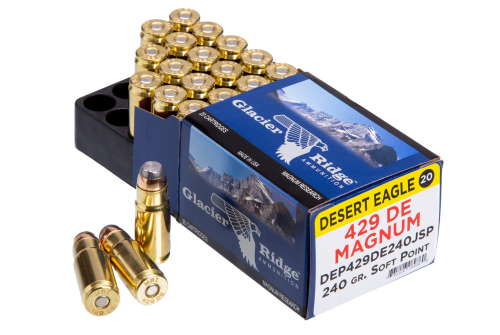 Magnum Research Glacier Ridge .429 DE Ammunition 20Rds JSP 240-Grain 1625fps