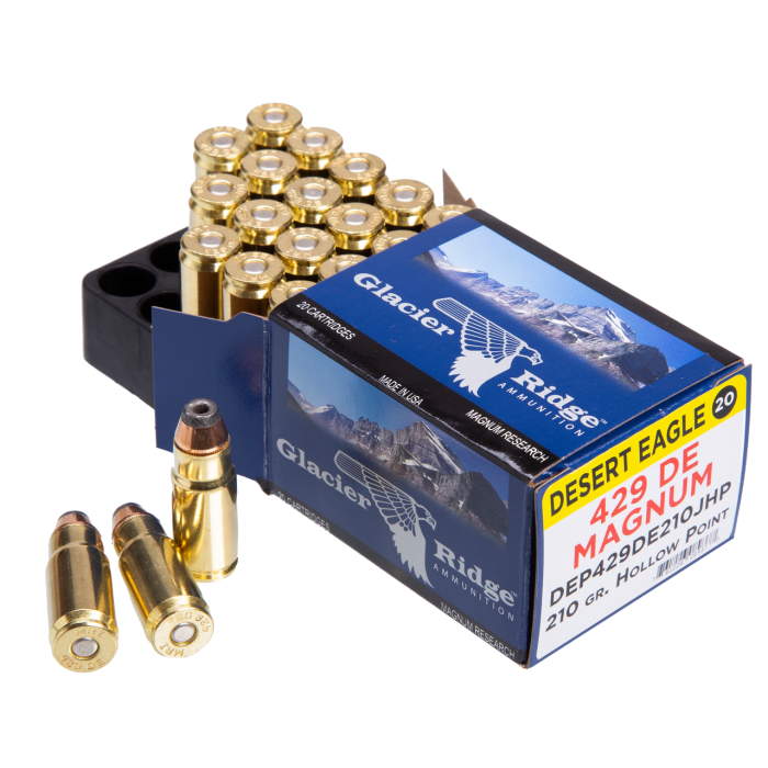 Magnum Research Glacier Ridge .429 DE Ammunition 20Rds JHP 210-Grain 1750fps