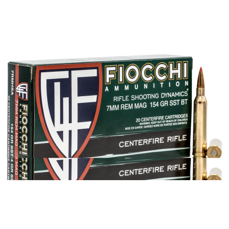 Fiocchi SST 7mm Mag 154 gr Hornady Ballistic Tip 20 rnds