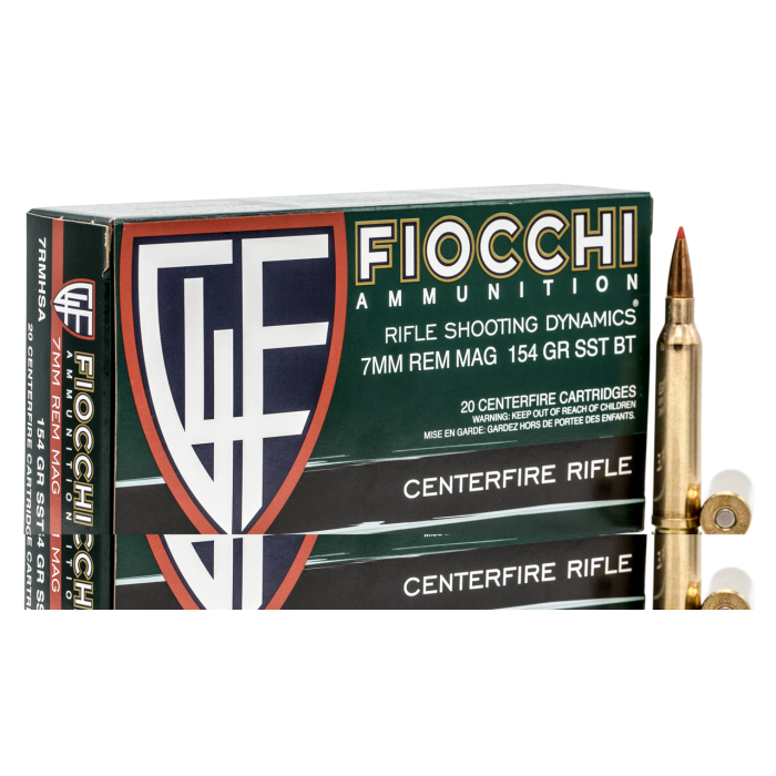 Fiocchi SST 7mm Mag 154 gr Hornady Ballistic Tip 20 rnds