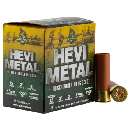 Hevi-shot Heavy Metal 12ga. - 3" 1-1/4oz. #3 25-pack