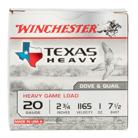 Winchester Super-X Texas Heavy Ammunition 25 Rounds 20 Gauge 2-3/4" Chamber