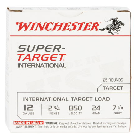 Winchester Ammo TRGT213507 Super Target 12 Gauge 2.75" 7/8 oz 7.5 Shot 25 Bx