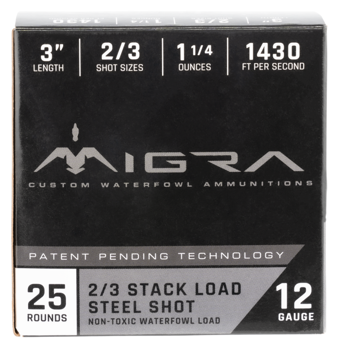 MIGRA COMBINATIONAL WEEKENDER 12GA 3-INCH 1-1/4OZ #2,3-SHOT 25 ROUNDS PER BOX