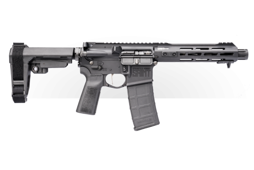 Springfield Saint Victor AR-15 Pistol 223/556, 7.5" Barrel, Blast Diverter, Free-float Handguard M-Lok and Handstop, SBA3 Brace, 30Rd Mag