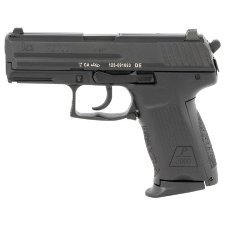 HK P2000, V3 .40 S&W, 3.6" Barrel, Night Sights, Decocker, Black, 10rd