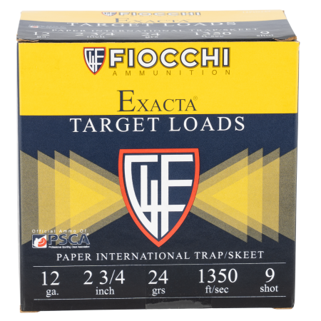 Fiocchi Exacta Target Paper International 12 GA 2.75" 25-Rounds #9