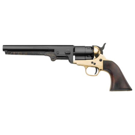 Pietta 1851 Navy 44 Cal, Blued Barrel, Brass Frame, Walnut Grip, 6rd