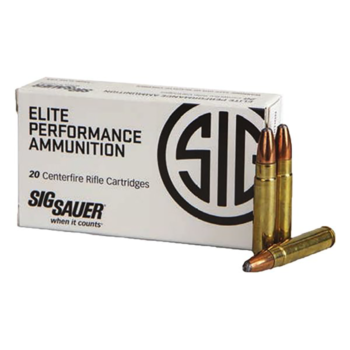 SIG SAUER Elite Perfomance 300 HAM'R 125 Grain Soft Point Brass Cased Centerfire Rifle Ammo, 20 Rounds, E300HAMRPH1-20