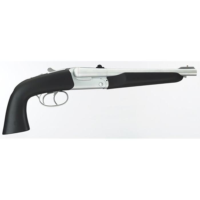 Taylors & Company Howdah Alaskan Break Open, 45 Colt, 10.25" Matte Chrome, Rubber Grip, 2rd