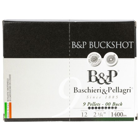 B&P Buckshot 12 GA 10 Rds per Box 2.75"