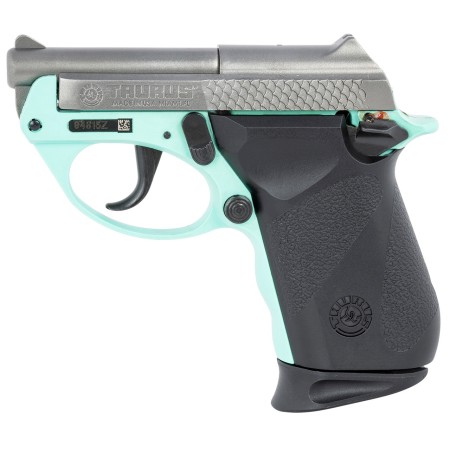 Taurus PT-22 .22 LR, 2.8" Barrel, SS Barrel/Slide, Cyan Polymer Frame, 8rd