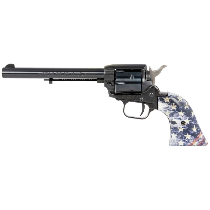 Heritage Firearms Rough Rider .22 LR 6.50" Barrel 6-Rounds USA Flag Wood Grip