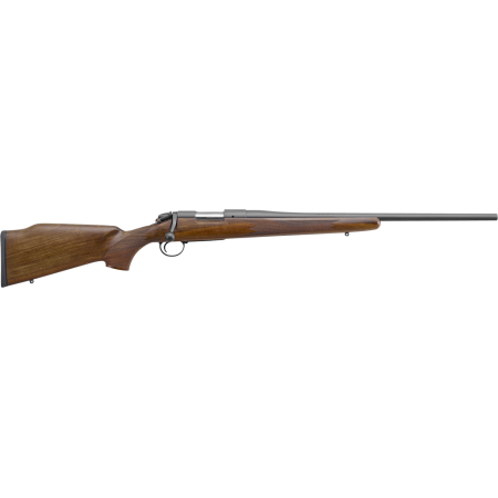 Bergara B-14 Series Timber Rifle 300 Win Mag, 24" Barrel, Cerakote, Black, Monte Carlo Walnut Stock, Hinged Floorplate, Fits 6-48 Rem 700 Base, 3rd