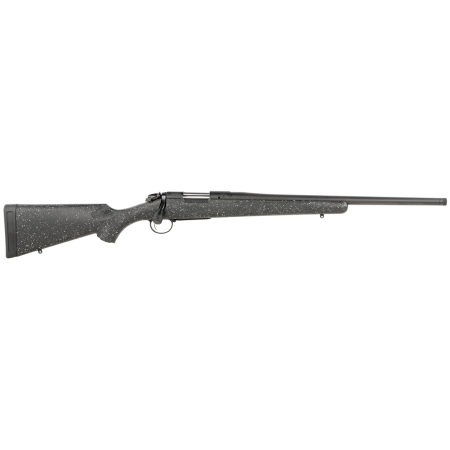 Bergara B-14 Ridge 7mm-08 Rem, 24" Barrel, Black Cerakote Rec/Barrel Gray Speck Black Molded Fixed Synthetic Stock, 4rd