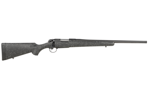 Bergara B-14 Ridge 7mm-08 Rem, 24" Barrel, Black Cerakote Rec/Barrel Gray Speck Black Molded Fixed Synthetic Stock, 4rd