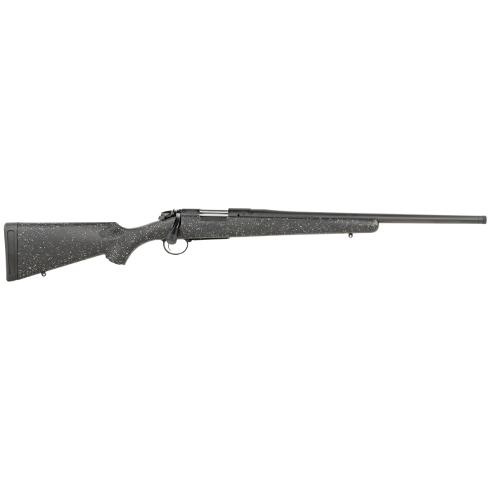 Bergara B-14 Ridge 7mm-08 Rem, 24" Barrel, Black Cerakote Rec/Barrel Gray Speck Black Molded Fixed Synthetic Stock, 4rd