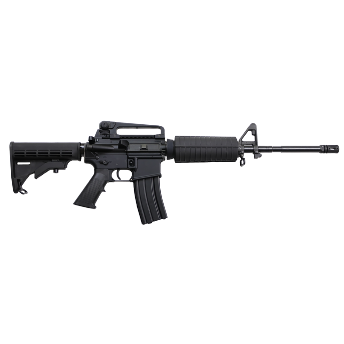 Bushmaster M4 Patrolman's .223 Rem/5.56mm, 16" Barrel, Black, Collapsible Stock, A2 Front Sight, 30rd