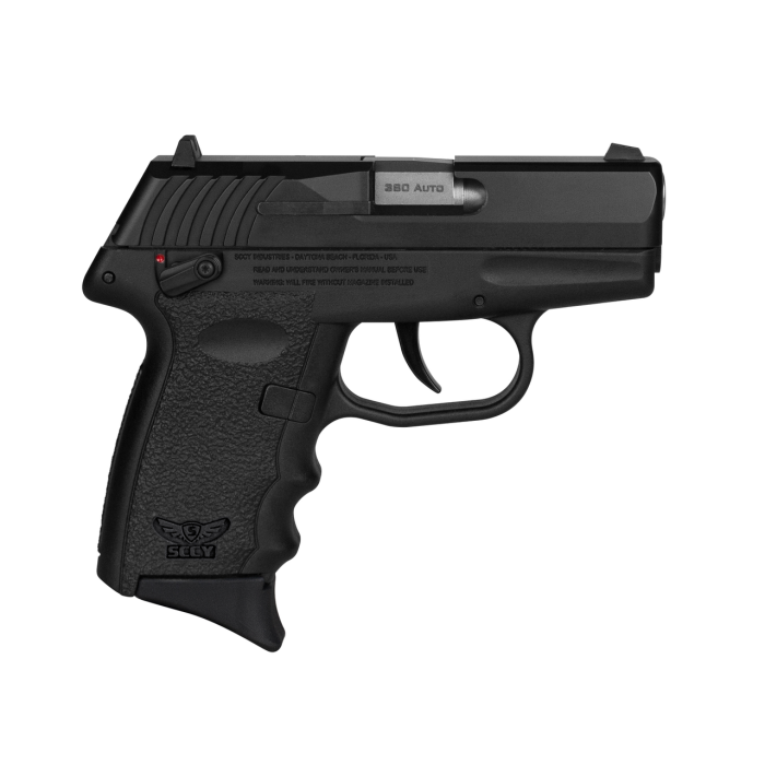 SCCY Industries CPX-4 .380 ACP, 2.96" Barrel, Black Frame, Black Slide, Manual Thumb Safety, 10rd