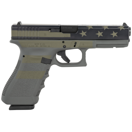 Glock G22 Gen3 USA 40 S&W 4.49" Barrel, Overall Operator Flag Cerakote Finish, 15rd