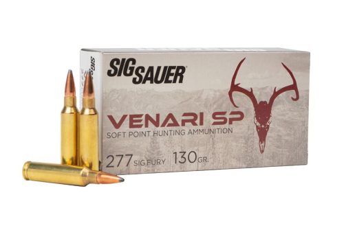 Sig Sauer Ammo .277 SIG Fury 130gr Venari Soft Point 20/Box V277SFSP130-20