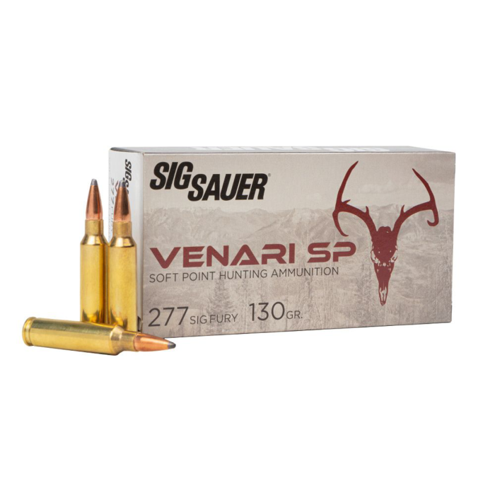 Sig Sauer Ammo .277 SIG Fury 130gr Venari Soft Point 20/Box V277SFSP130-20