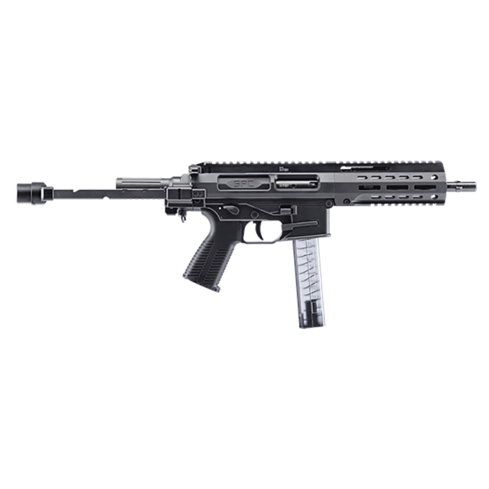 B&T SPC9 9mm Black Pistol w/Telescopic Brace Adapter BT-500003-TB-US