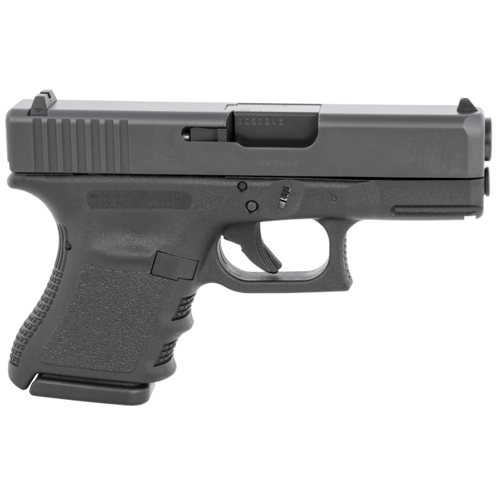 Glock G29 Short Frame 10mm, 3.78" Barrel, US Made, Black, Finger Grooved, Serrated Slide, Fixed Sights, 10rd