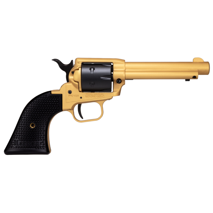 Heritage Manufacturing Rough Rider .22 LR 4.75" 6Rd Gold Rimfire Revolver