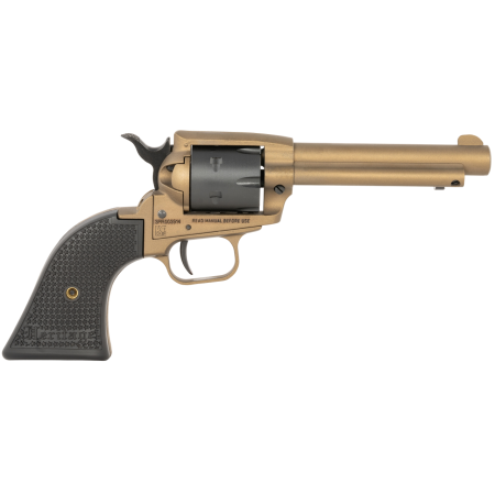 Heritage Rough Rider 22 LR, 4.75", Barrel, Burnt Bronze, Black Polymer Grips, 6rd