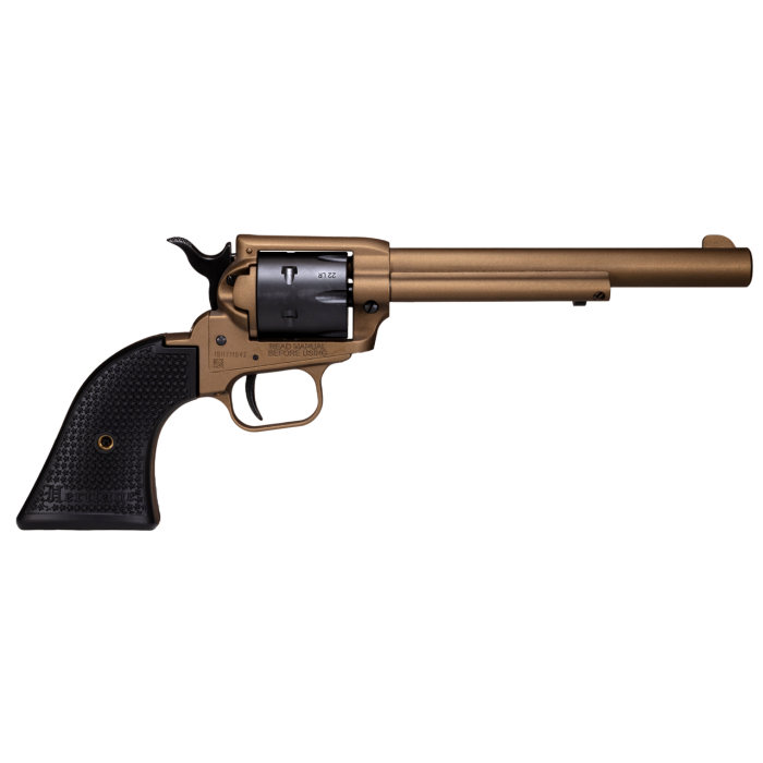 HERITAGE ROUGH RIDER STEEL 22LR 6.5" 6RD BRONZE/SBK