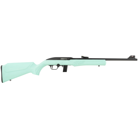 Rossi RS22 .22 LR, 18" Barrel, Black, Monte Carlo Teal Synthetic Stock, 10rd