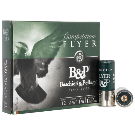 B&P Flyer 12 Ga, 2.75" Shell, 1 1/4 oz, 8 Shot, 100rd Case