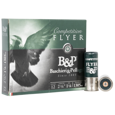 B&P Flyer 12 Ga, 2.75" Shell, 1 1/4 oz, 8 Shot, 10rd Box