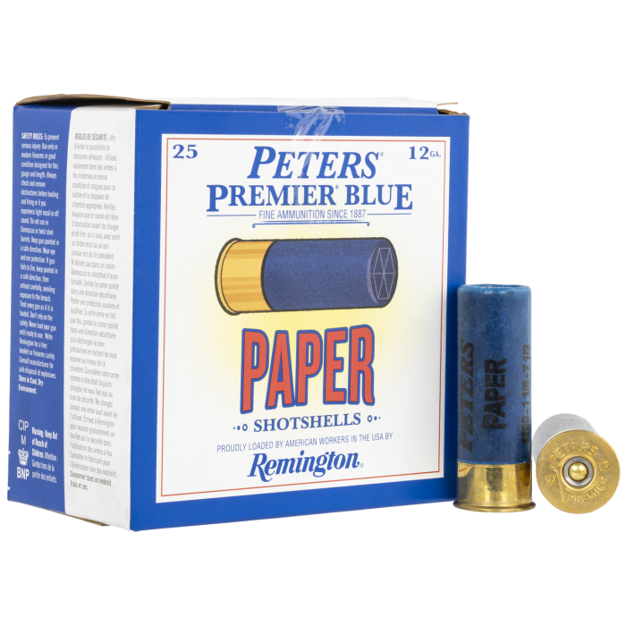 Remington Peters Paper 12 GA, 2-3/4in. 1-1/8oz. #8 Shot, - 25 rounds [MPN: 28751]