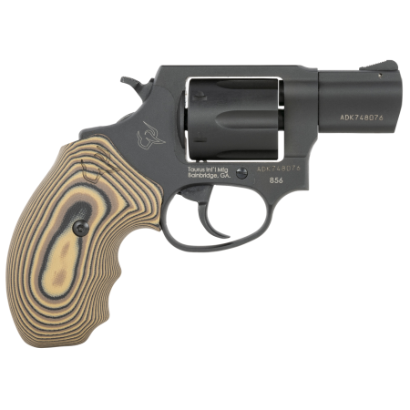 Taurus 856 .38 Special, 2" Barrel, Matte Black Carbon, Brown VZ Cyclone Grip, 6rd