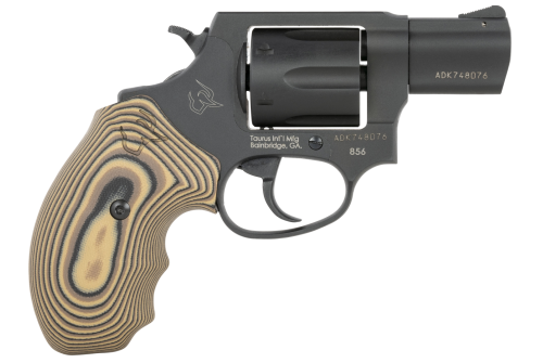 Taurus 856 .38 Special, 2" Barrel, Matte Black Carbon, Brown VZ Cyclone Grip, 6rd