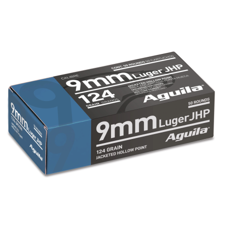 Aguila Personal Defense 9mm, 124gr, Jacketed Hollow Point, 50rd Box