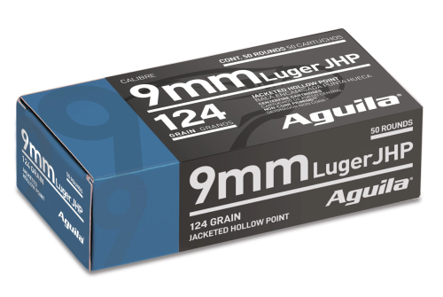 Aguila Personal Defense 9mm, 124gr, Jacketed Hollow Point, 50rd Box