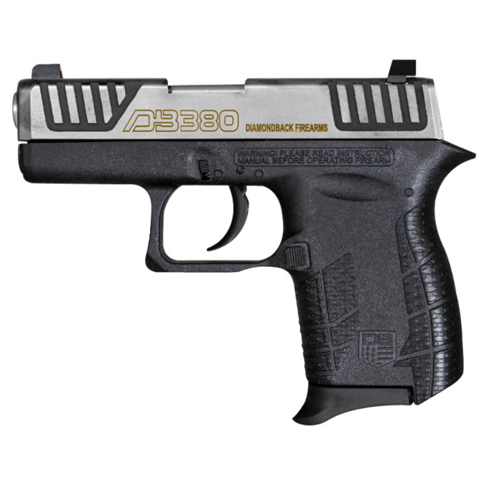 Diamondback G4 380 ACP, 2" Barrel, Stainless Steel Slide, 6rd