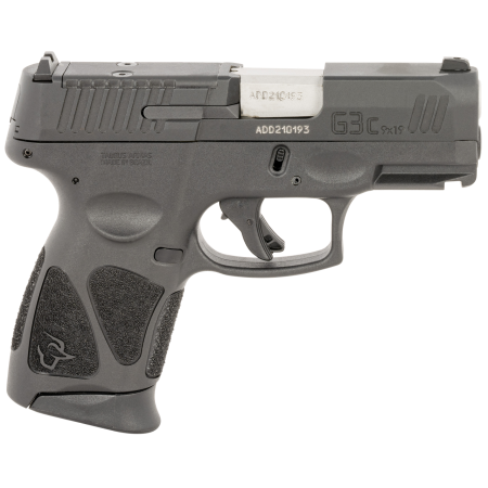 Taurus G3C 9mm, 3.20" Stainless Steel Barrel, Black, Optic Cut Slide, Picatinny Rail, 10rd