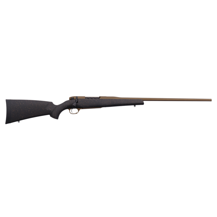 Weatherby Mark V Hunter .243 Win, 22" Barrel, Burnt Bronze, Black Speckled Gray Stock, 4rd