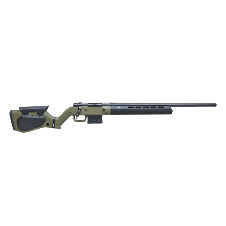 Howa 1500 Hera 6.5 Creedmoor, 24" Heavy Threaded Barrel, OD Green H7 Chassis, 5rd