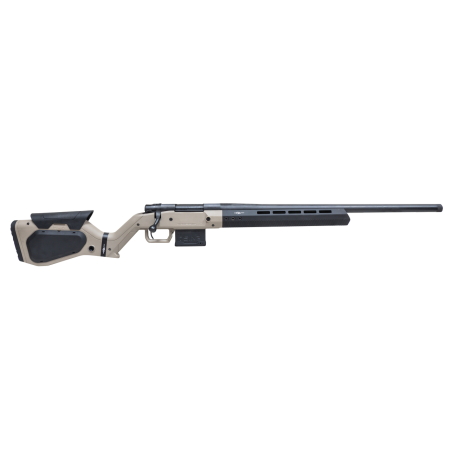 Howa M1500 Hera 6.5 Creedmoor, 24" Threaded Barrel, Tan/Black Hera H7 Chassis Stock, 5rd