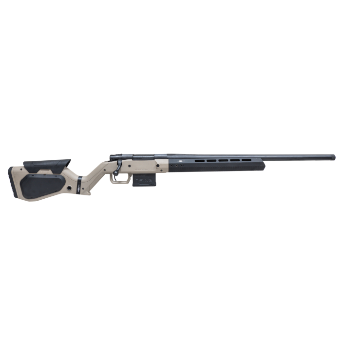 Howa M1500 Hera 6.5 Creedmoor, 24" Threaded Barrel, Tan/Black Hera H7 Chassis Stock, 5rd