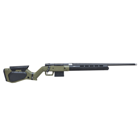 Howa 1500 Hera 308 Win, 24" CF Threaded Barrel, OD Green H7 Chassis, 5rd