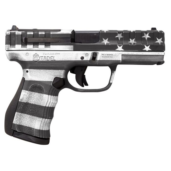 Citadel Centurion 9mm, American Flag Gray Polymer, Optic Ready, 14rd