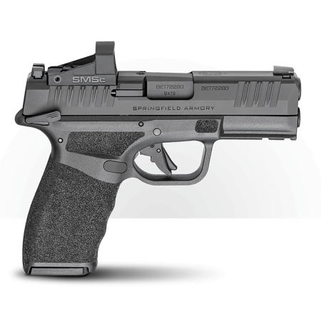 Springfield Hellcat Pro OSP Shield SMSC 9mm, 3.70" Barrel, Optic Ready-Serrated-Shield SMSC Slide, Rail, 15rd