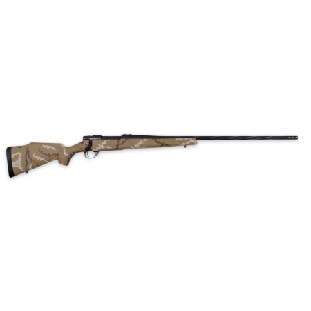 Weatherby Vanguard 308 Winchester, 24" Barrel, 5rd, Brown/White Hand Sponge Paint