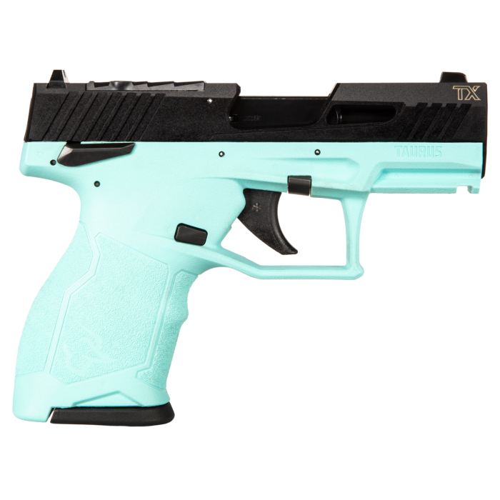 Taurus TX 22 Compact 22LR 3.5" 13rd Pistol, Cyan/Black - 1-TX22131C